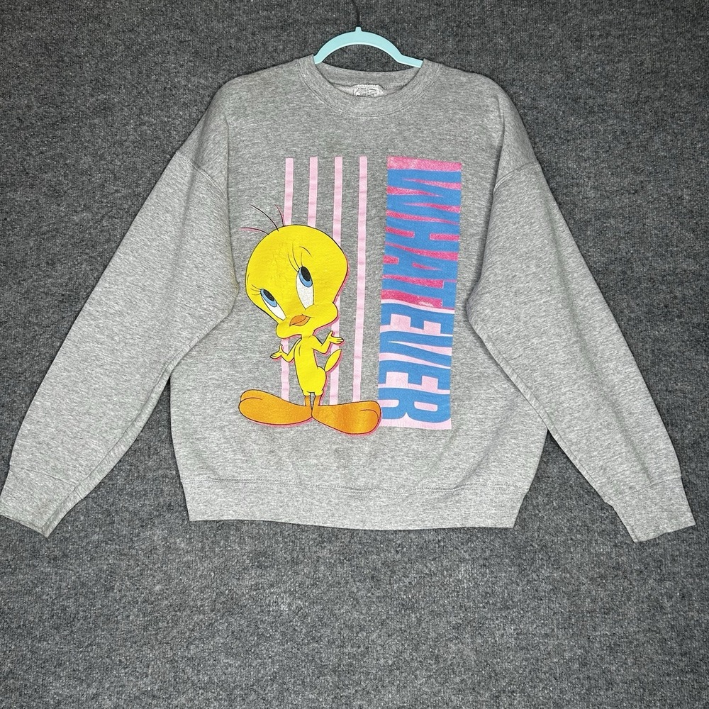 Vintage 90's Tweety Bird Sweatshirt Looney Tunes Size Xl